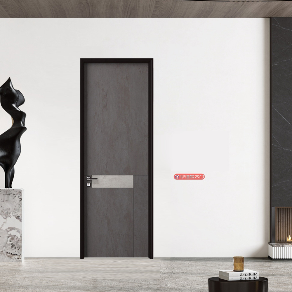2021伊佳特木門YJT-X23膚啞黑+幻影彩巖3(專款專色)
