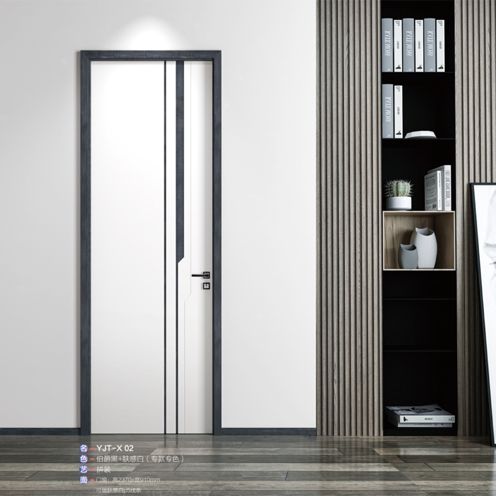 2021伊佳特木門YJT-X02伯爵黑+膚感白(專款專色)
