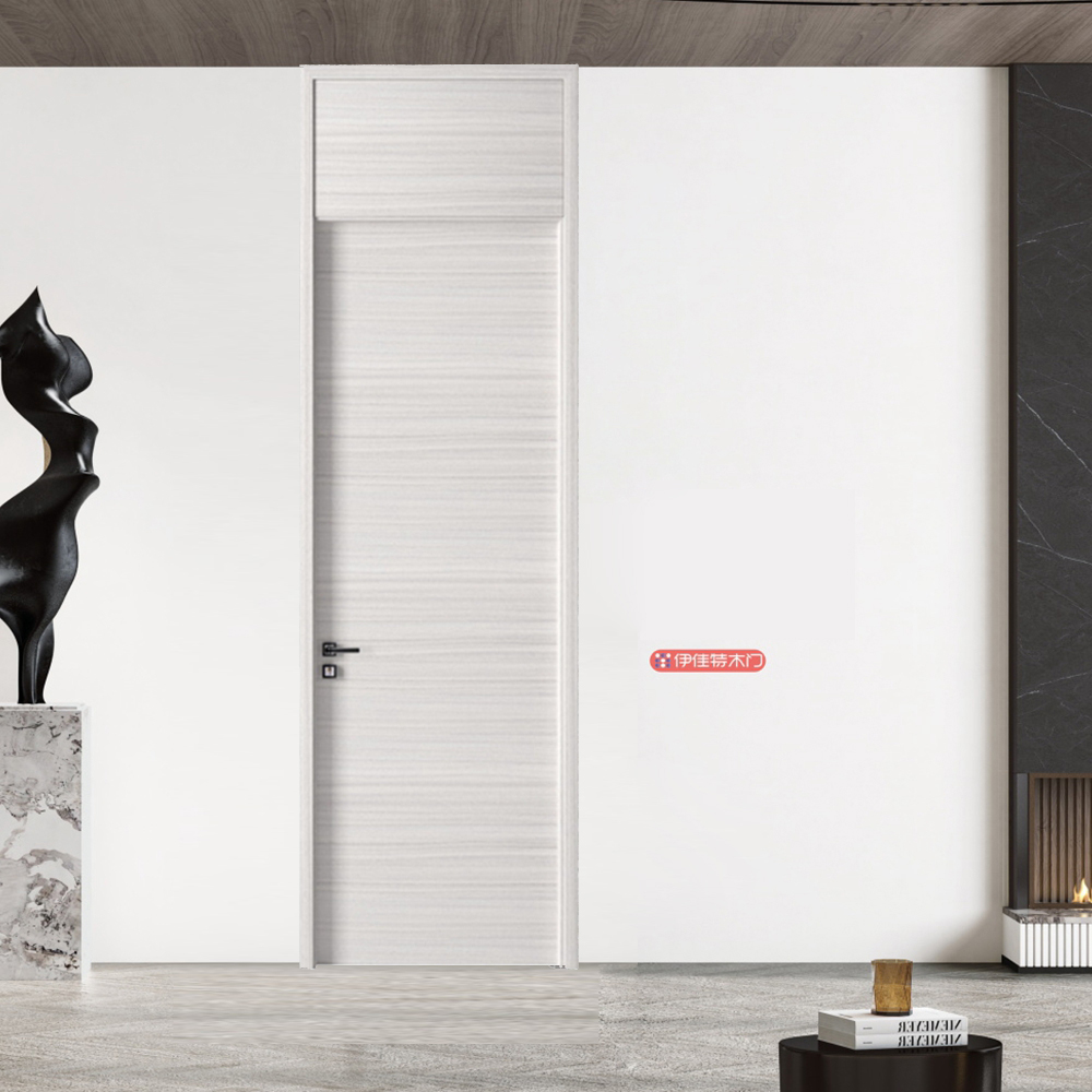 2021伊佳特木門YJT-北歐雪松(橫紋)極簡平板(帶門楣)